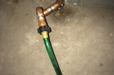 Geothermal condensation drain to sump