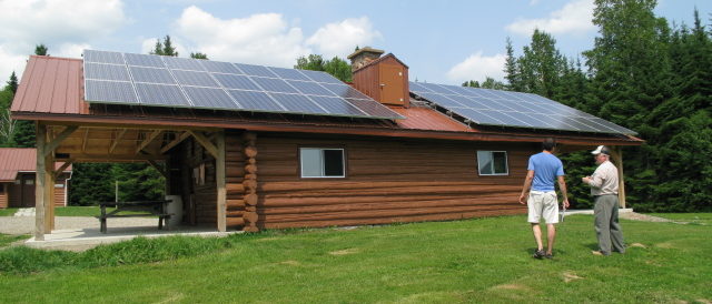 Active solar (photovoltaic) installation